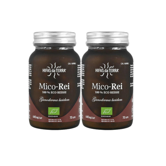 Pack 2x Mico Rei (Ganoderma lucidum) Hifas da Terra 70 cápsulas