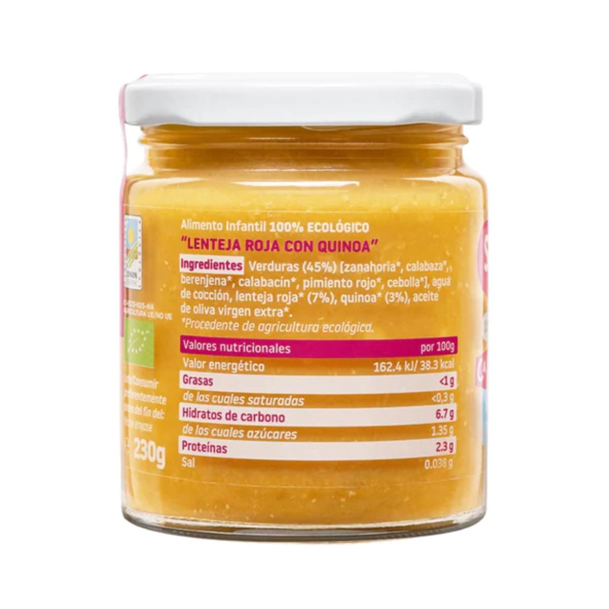 Pack 3x Tarrito Lentejas con Quinoa Ecológico CA CHI TOS Smileat 230g