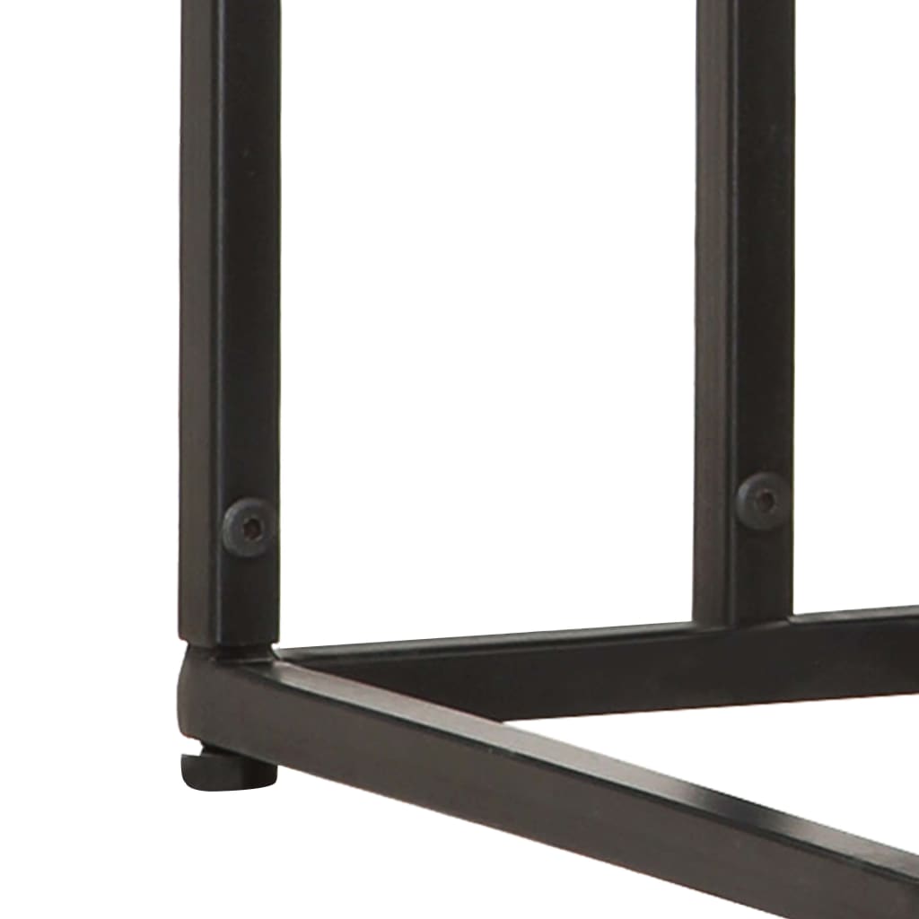 Mesa Auxiliar De Madera Maciza De Mango 35x45x65 Cm_4
