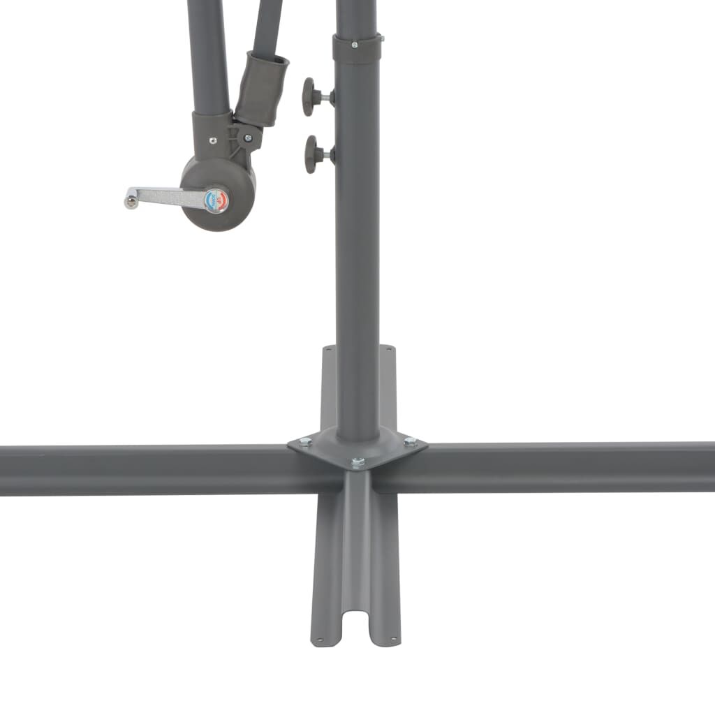 Vidaxl Sombrilla Voladiza Con Poste De Aluminio Azul 300 Cm_4