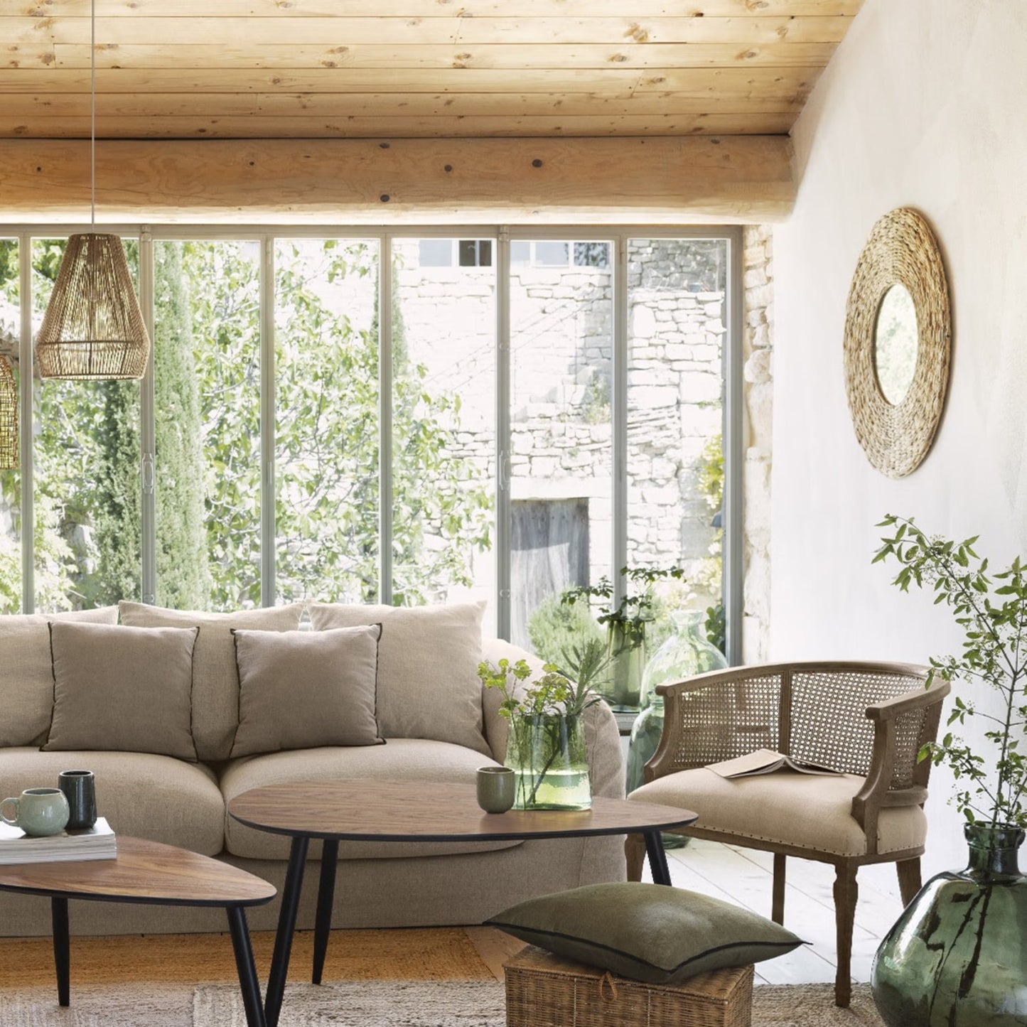 Espejo Lorena En Jacinto Ø75x2,5