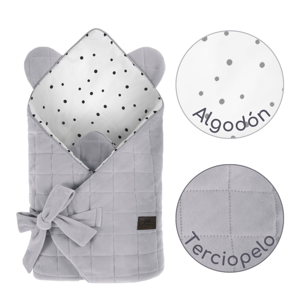 Saco Capazo Cuco Royal Baby Grey