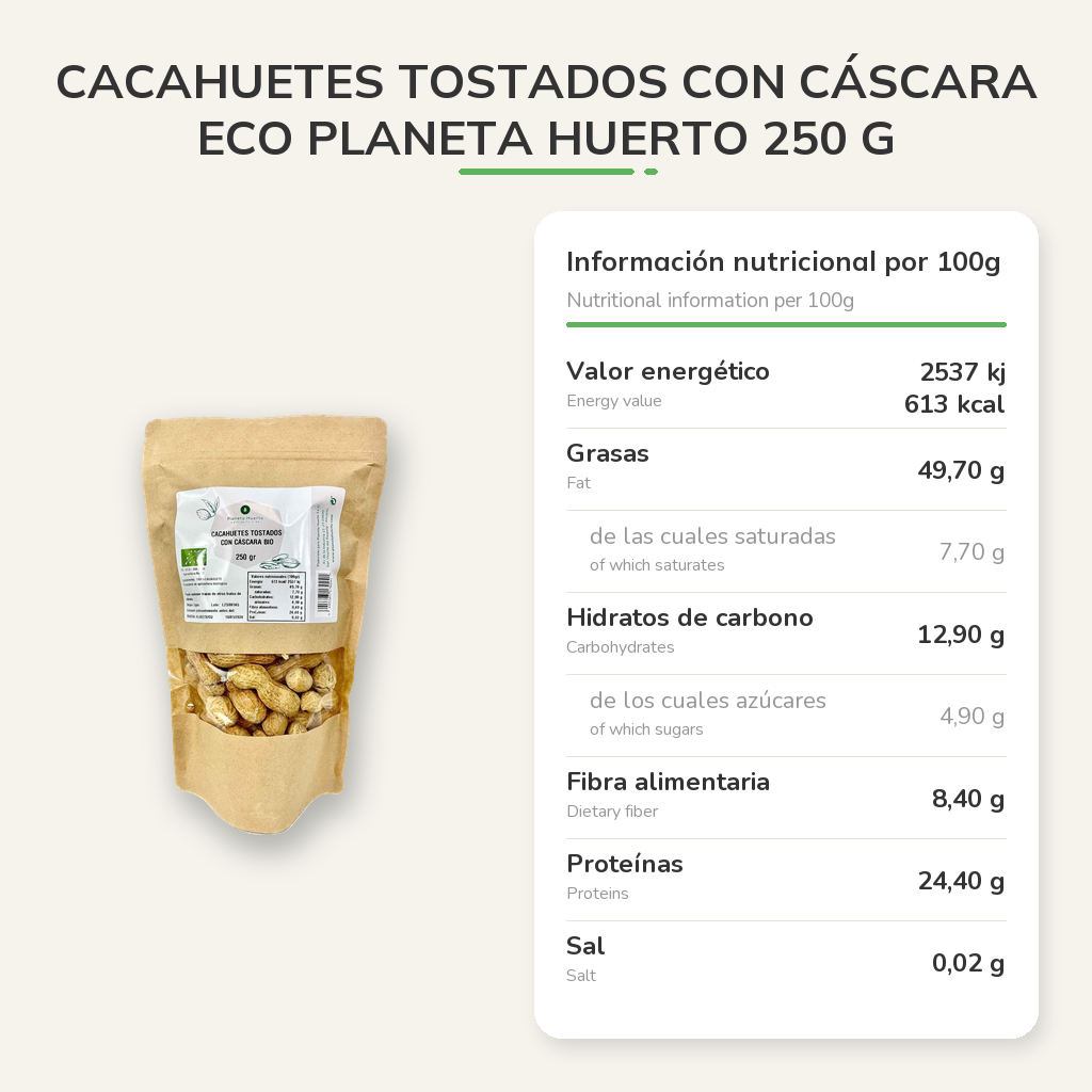 Información nutricional