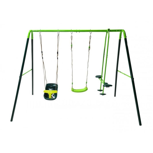 Columpio Triple Metalico Masgames Gingo + Asiento Bebe.