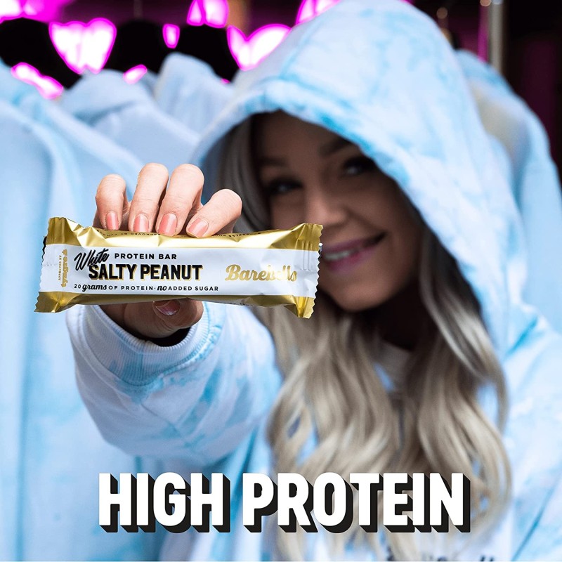 Caja De 12 Barritas de 55gr Sabor White Salty Peanut Barebells_2