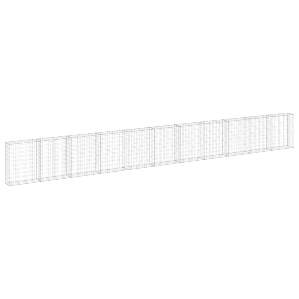 Muro De Gaviones Con Cubiertas Acero Galvanizado 900x30x100 Cm / Vetonek_5