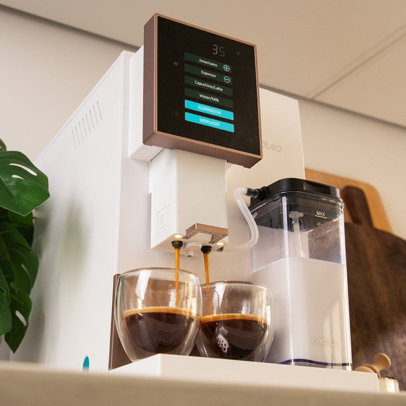 Cafetera Superautomática Compacta Con Tanque De Leche Cremmaet Compactccino White Rose. 1350w, 19 Bares Y Sistema Thermoblock, Depósito De 150gr De_4
