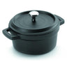 Olla cocotte negra de aluminio fundido Lacor Diámetro 16 cm