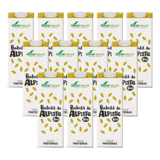 Pack 12 x Bebida vegetal de alpiste 100% vegetal Soria Natural 1L