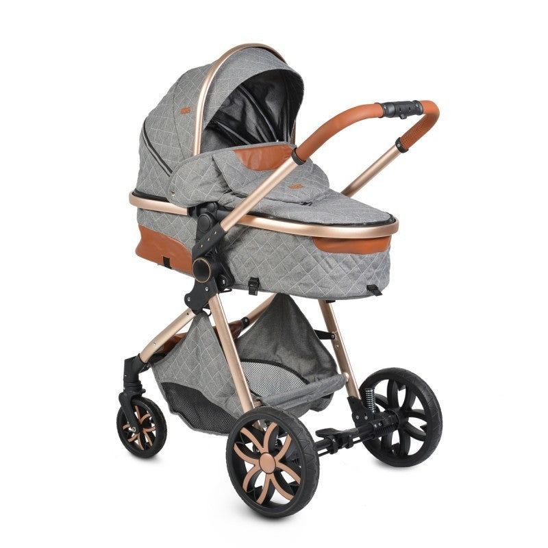 Carrito De Bebé Dúo Convertible Con Detalles En Polipiel Alma Dark Grey_3