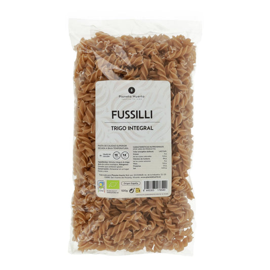 Fussilli de trigo integral ECO Planeta Huerto 500gr