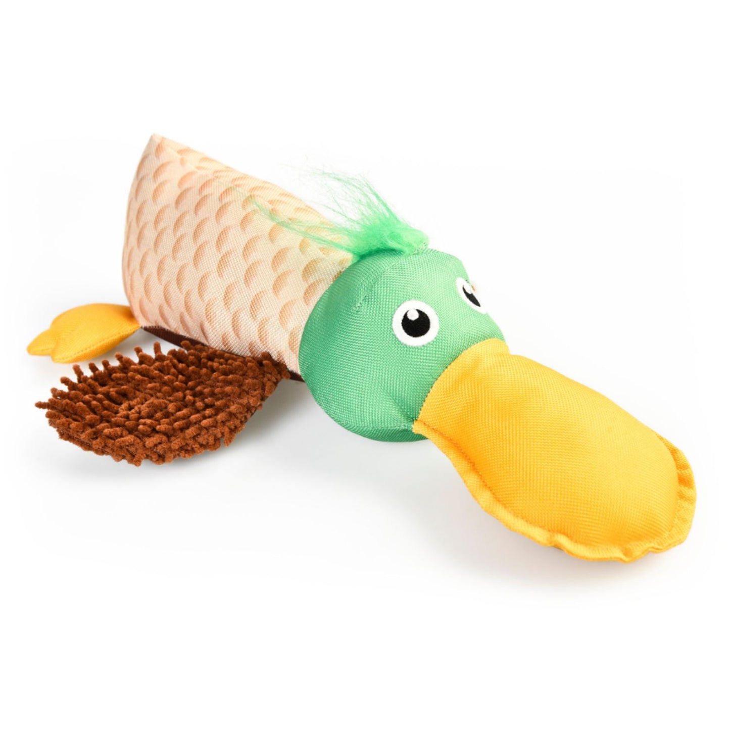 Juguete De Peluche Para Perro Wuapu Multitexturas, Diseño Pato De 30 Cm Con Sonido