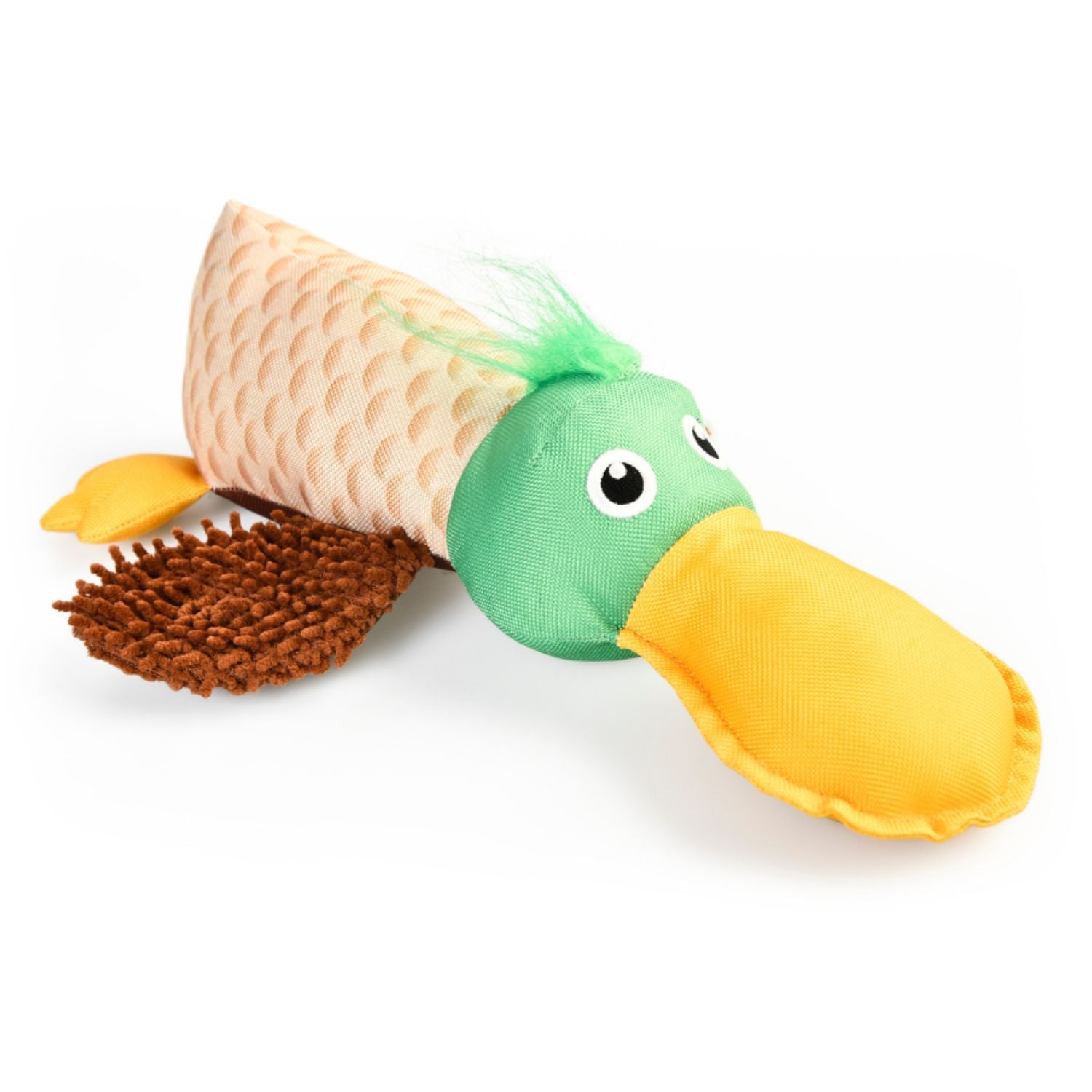 Juguete De Peluche Para Perro Wuapu Multitexturas, Diseño Pato De 30 Cm Con Sonido