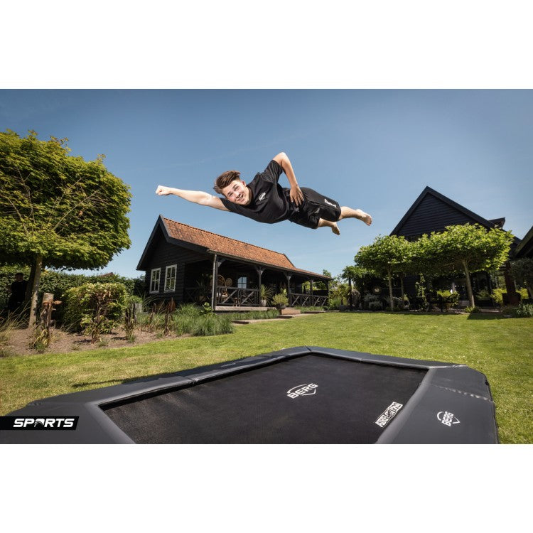 Cama Elastica Berg Flatground Ultim Champion 500 + Aerowall Gris.