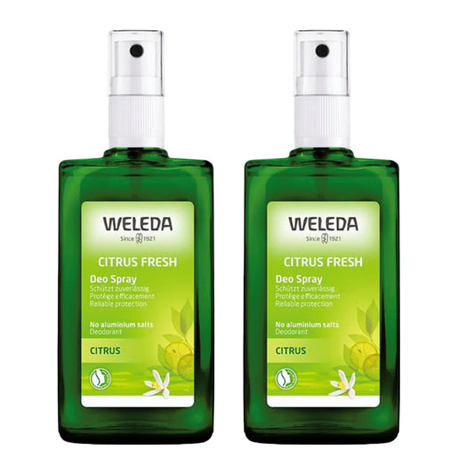 Pack 2x Desodorante de Citrus, Weleda, 100 ml