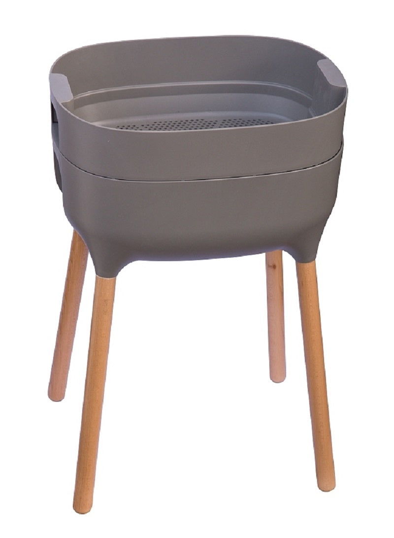 Jardinera Elevada Urbalive High  Con Auto-riego Antracita.