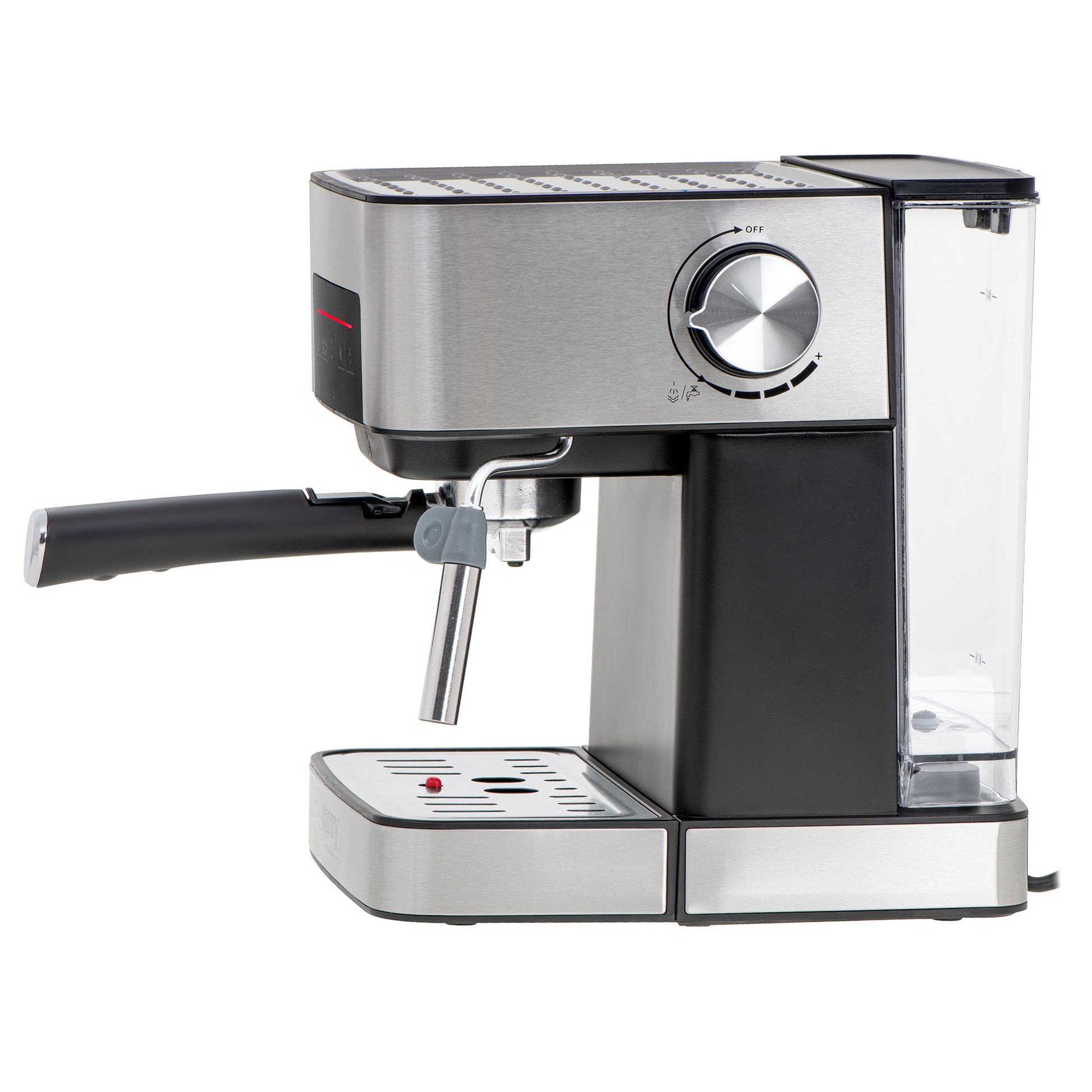 Cafetera Espresso Automática 15 Bares 1,6l, Brazo Doble Salida, Espumador Leche, Calienta Tazas Camry Cr4410 Negro/plata