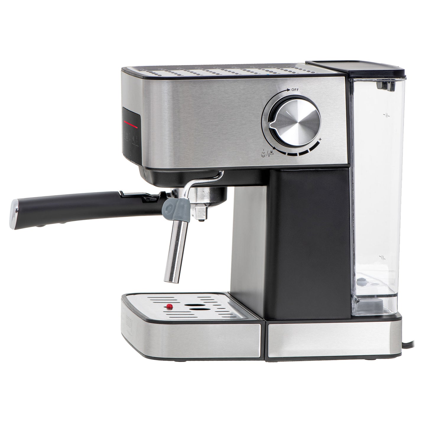 Cafetera Espresso Automática 15 Bares 1,6l, Brazo Doble Salida, Espumador Leche, Calienta Tazas Camry Cr4410 Negro/plata