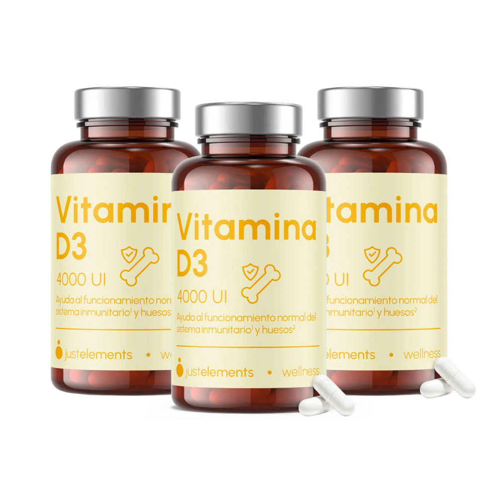 Pack 3 Vitamina D3 4000 Ui De Just Elements Wellness_0