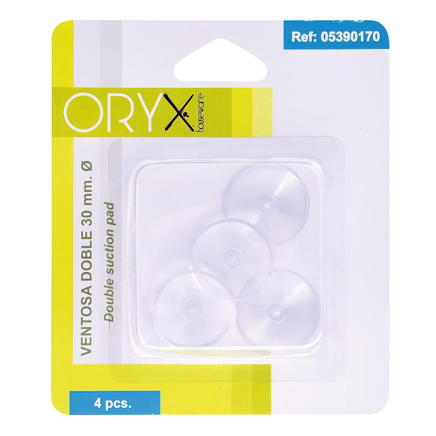 Ventosa Doble Transparente (bister 4 Piezas)