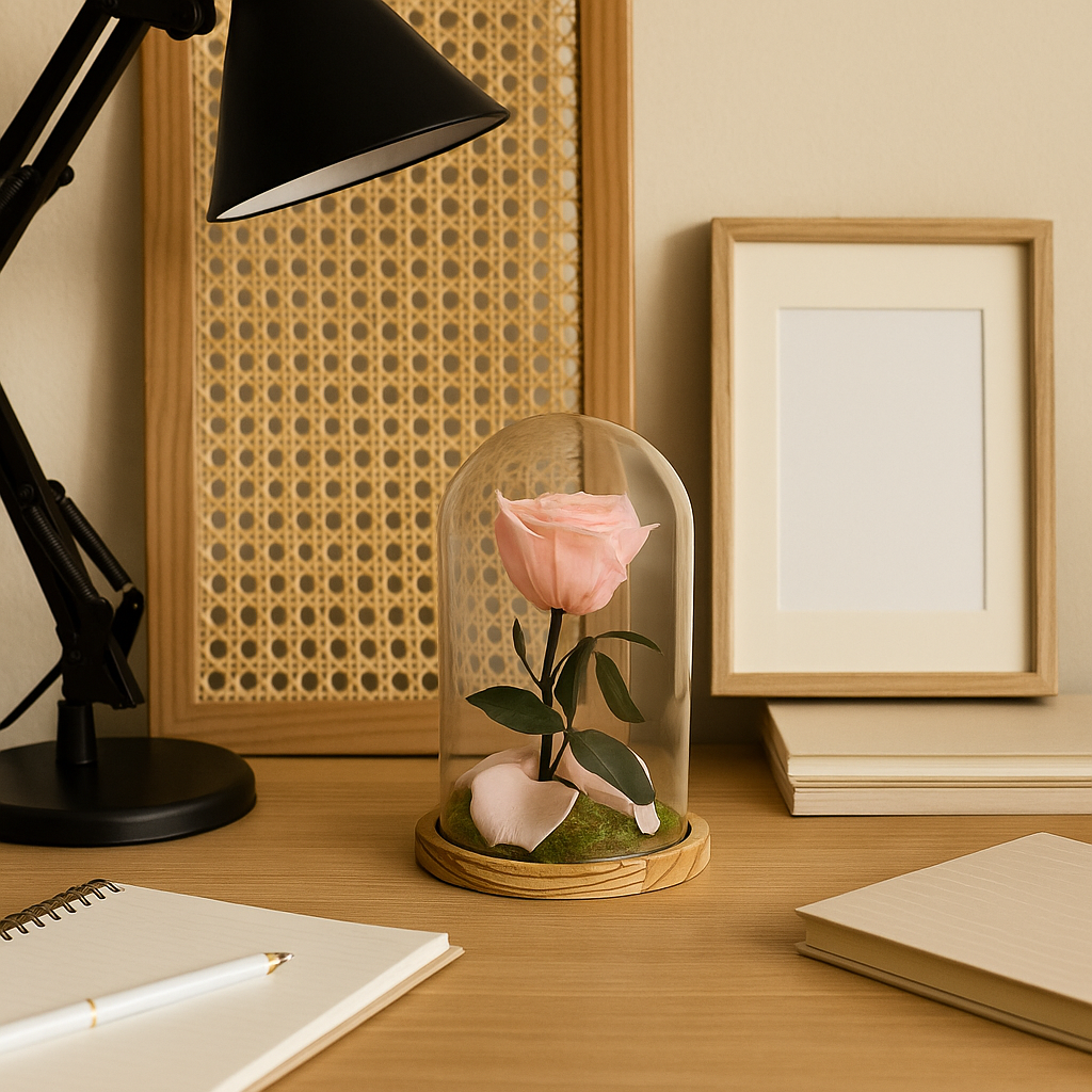 Mundo Eterno Rosa En Cúpula Rosa Claro (light Pink) 12x20cm