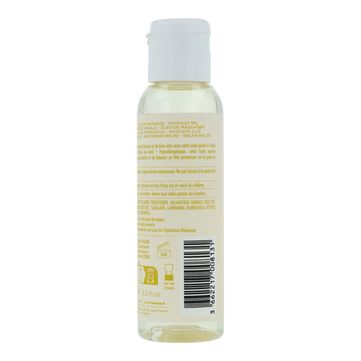 Aceite de masajes especial bebés BIO Avril 100 ml