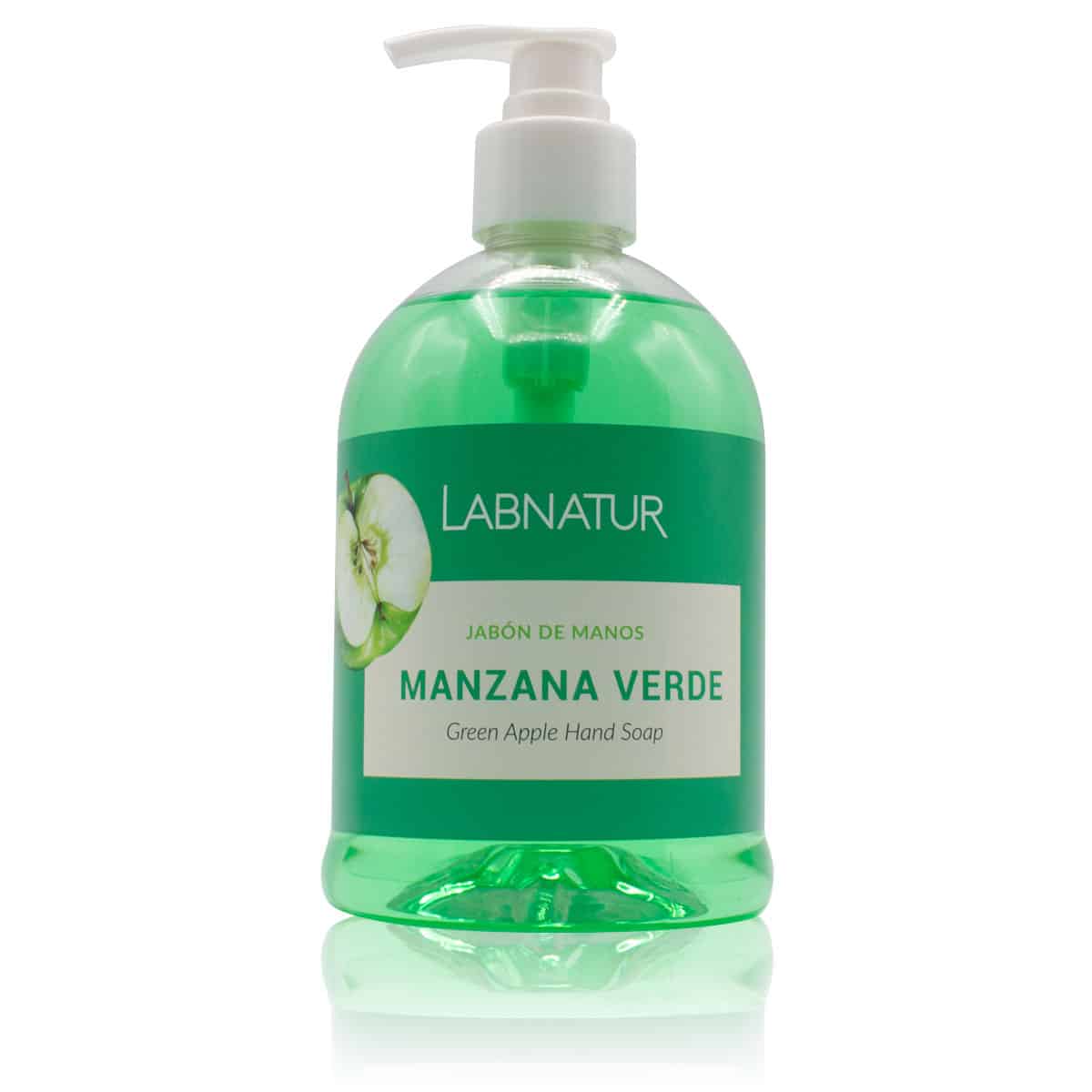 Jabón de Manos Manzana Verde Labnatur 500 ml | Aroma Afrutado y Herbal | Limpieza Suave | Uso Diario_0