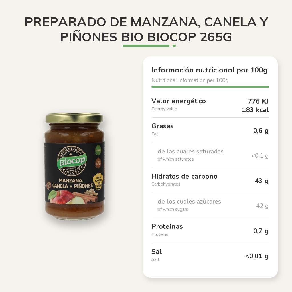 Información nutricional