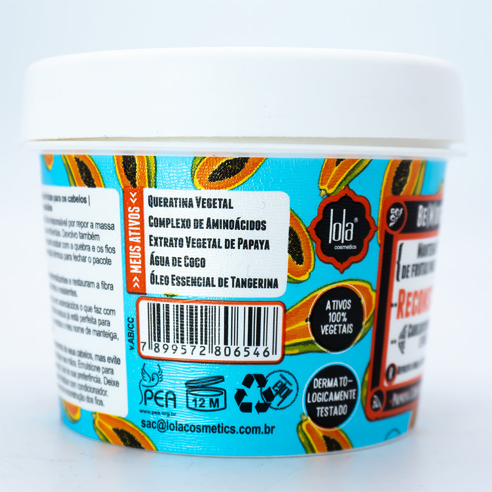 Mascarilla Reconstrucción Papaya Y Queratina Lola Cosmetics 100g Mini_2