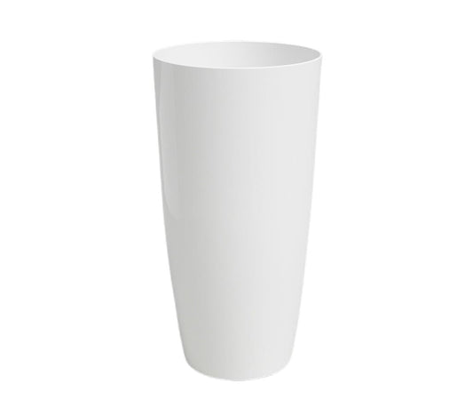 Macetero De Plástico Reciclado Santorini Blanco 65cm