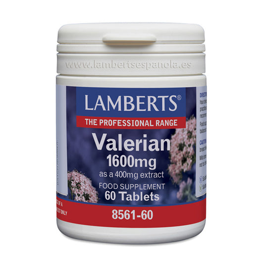 Valeriana 1.600 mg Lamberts 60 tabletas