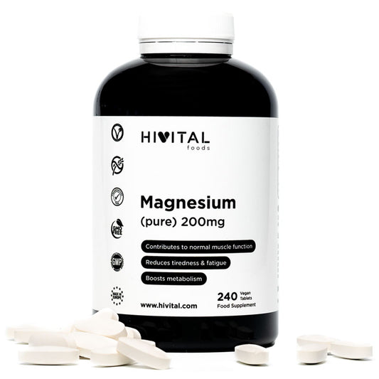 Magnesio 200 mg de Citrato de Magnesio Hivital 240 comprimidos
