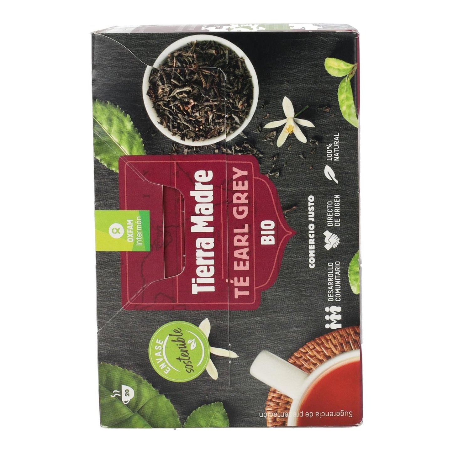 Té negro earl grey Comercio Justo bio Tierra Madre Oxfam Intermón 40 g