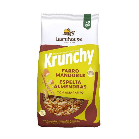 Muesli Krunchy Amaranto, Espelta y Almendras BIO Barnhouse, 375 g