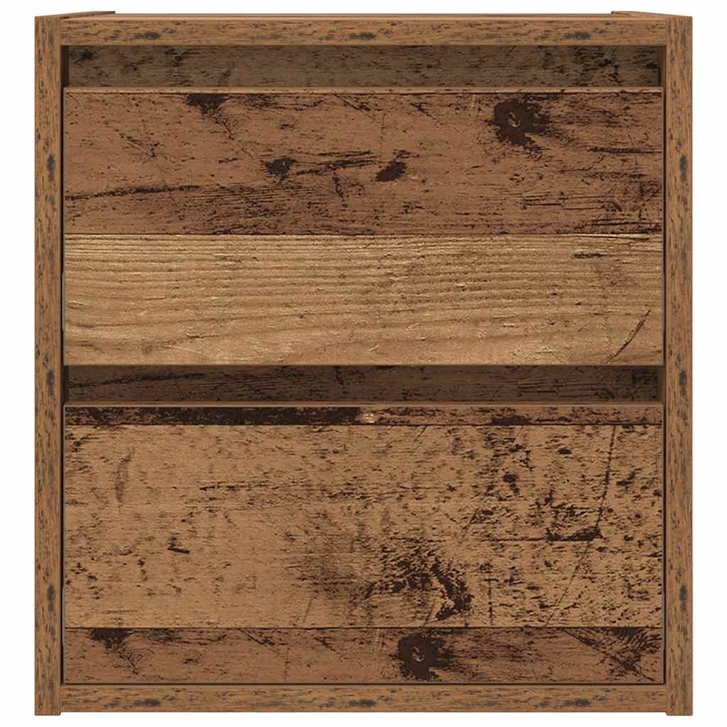 Mesilla De Noche De Pared De Madera Vieja 38x34x40 Cm_4