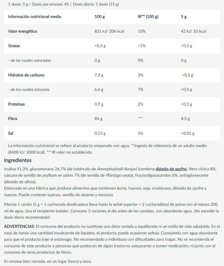 Fiber Mix - 225g - Neutro - Digestivos - Biotech Usa_5
