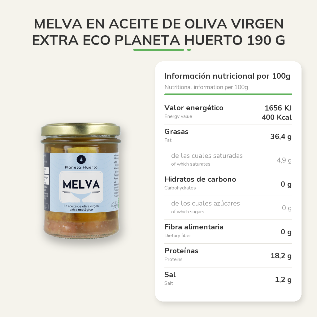 Información nutricional