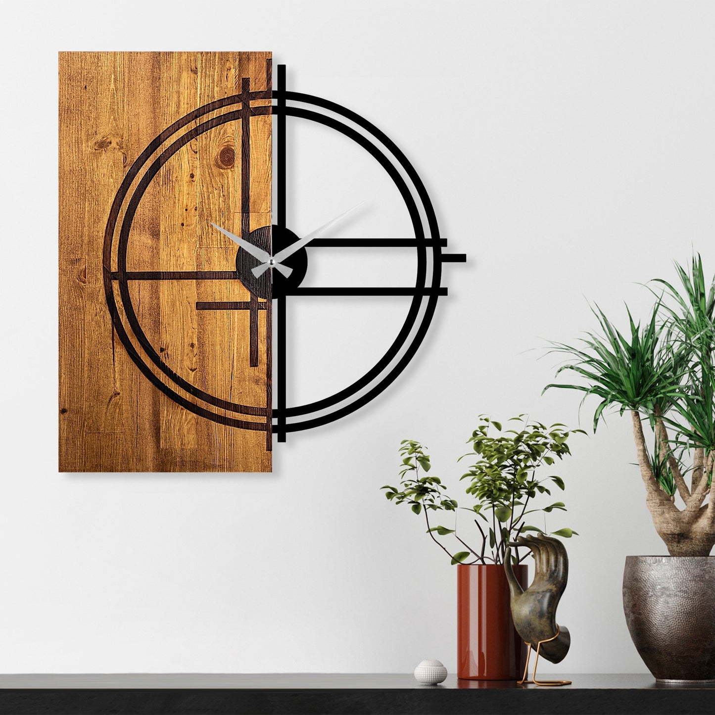Reloj De Pared Madera Circular_5