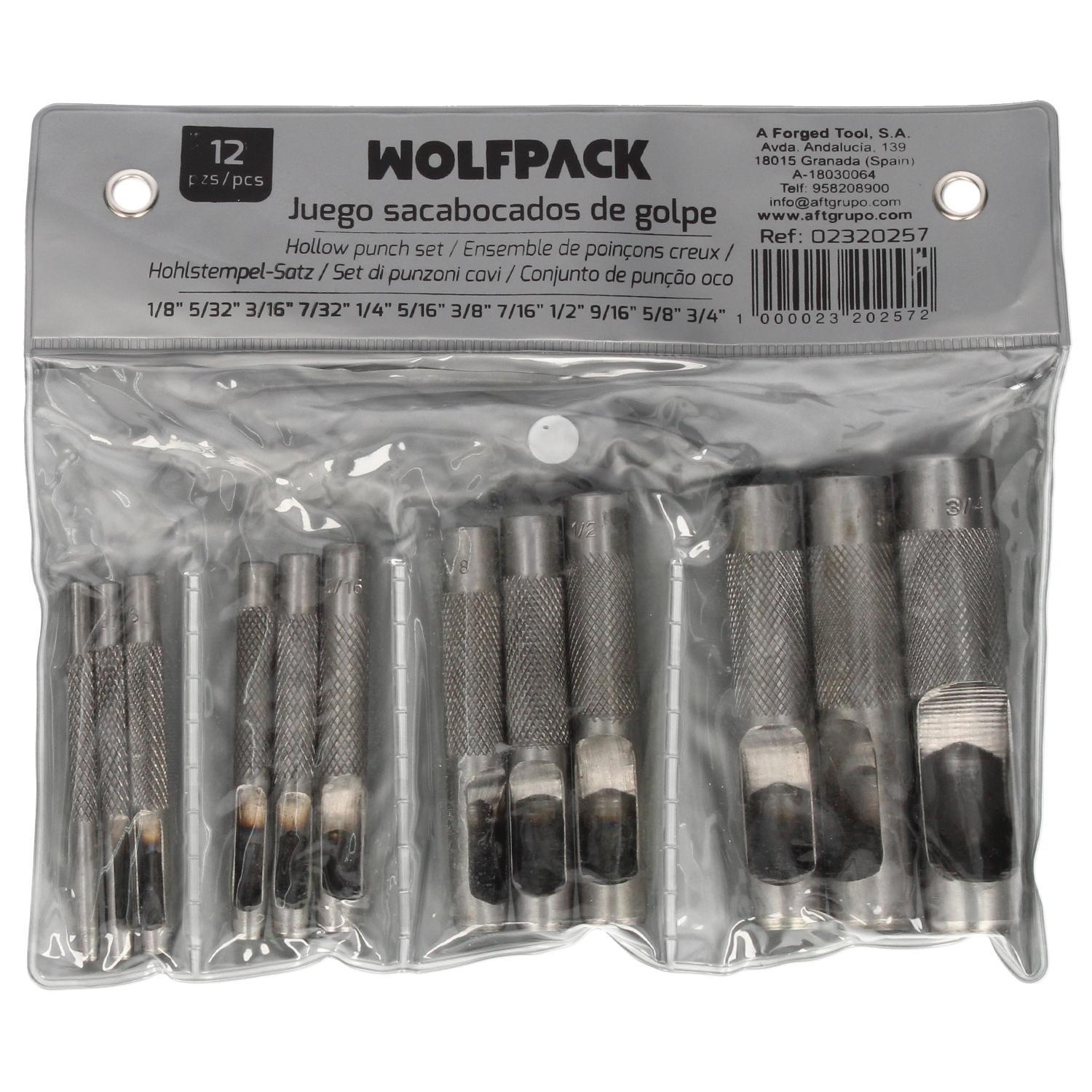 Juego Sacabocados Golpe 12 Piezas 3 A 19 Mm