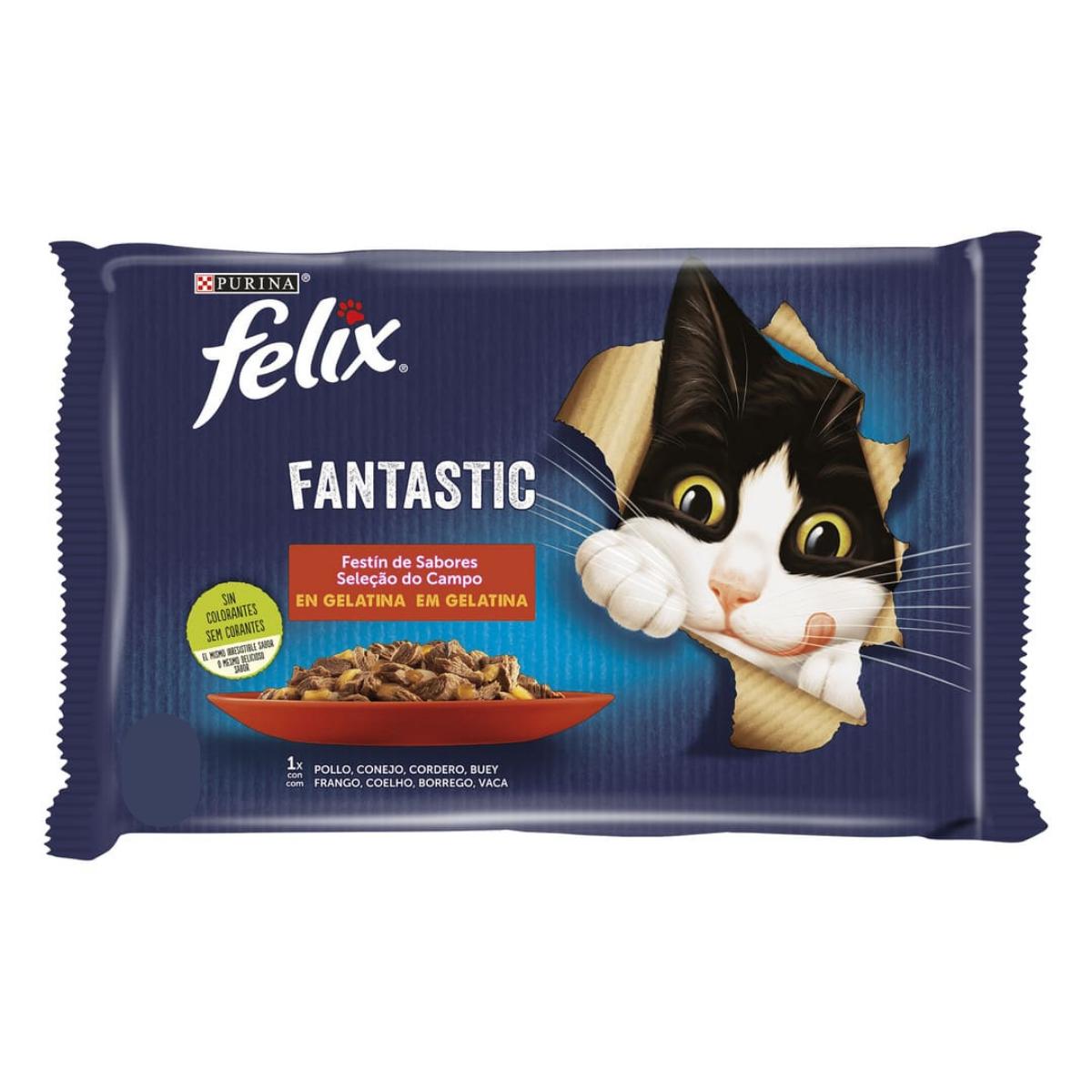 FELIX Fantastic Festín de Sabores en Gelatina 12 x 85 g