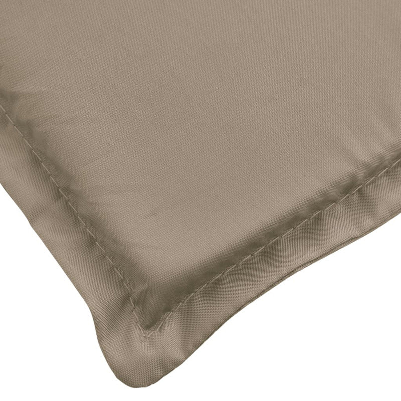 Vidaxl Cojín De Tumbona De Tela Oxford Gris Taupé 200x60x3 Cm_5