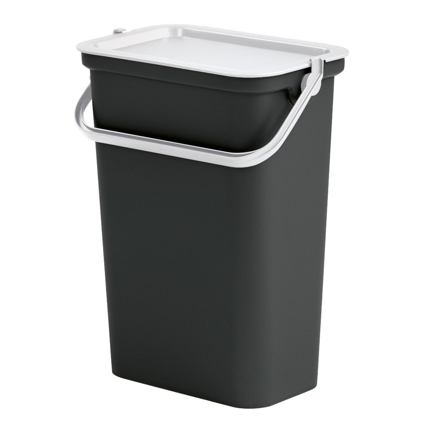 Set De 2 Papeleras moda 10l Con Asa Blanco Y Negro
