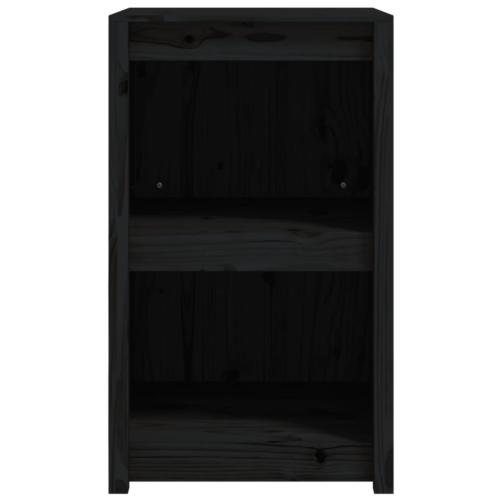 Mueble De Cocina Exterior Madera Maciza Pino Negro 55x55x92 Cm_3