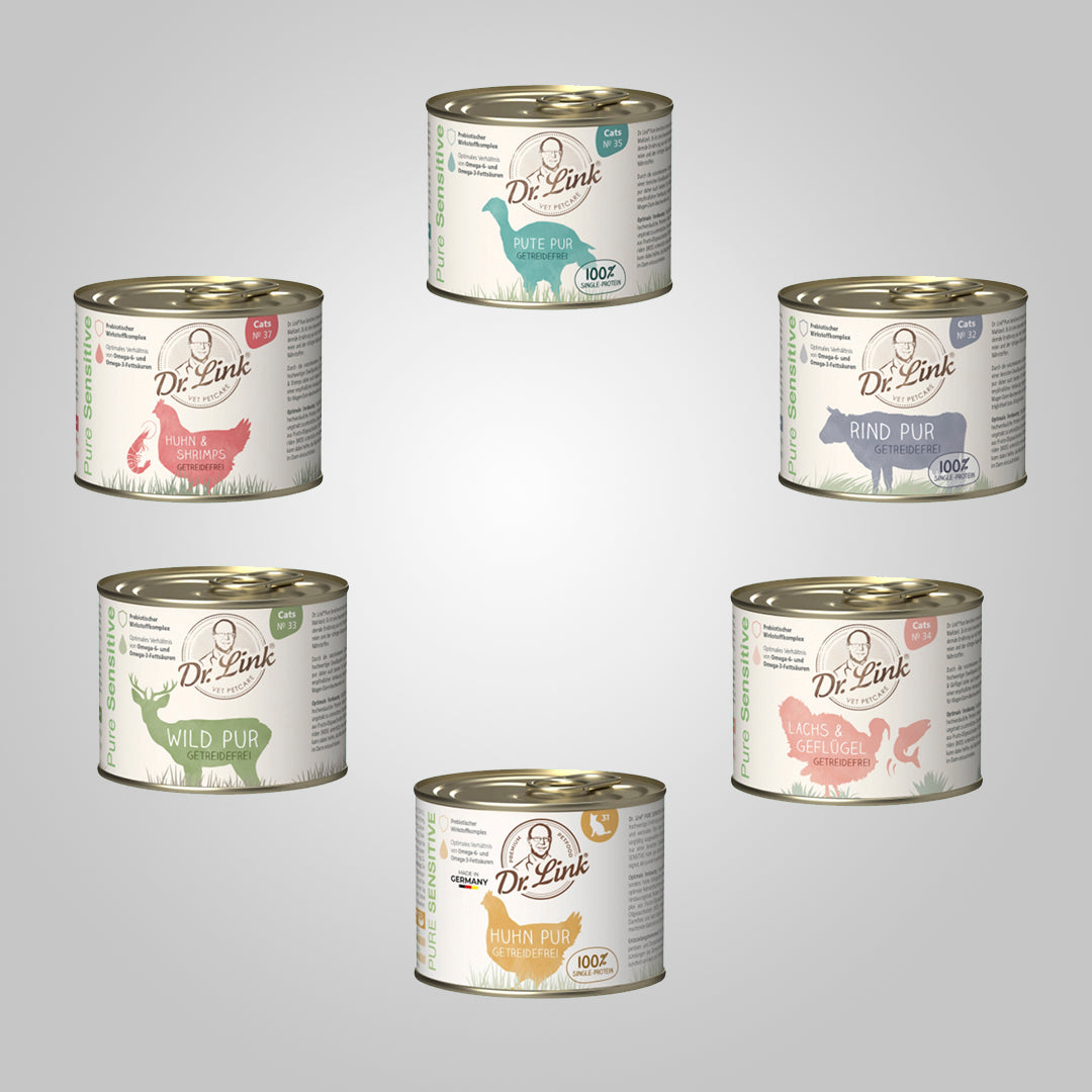 Pack De 6 Latas De Comida Húmeda 100% Natural Para Gato_0