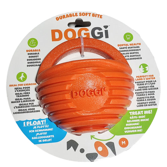 Juguete Para Perro Pelota Con Asa Doggi Ball Talla M 18x18x10 Cm