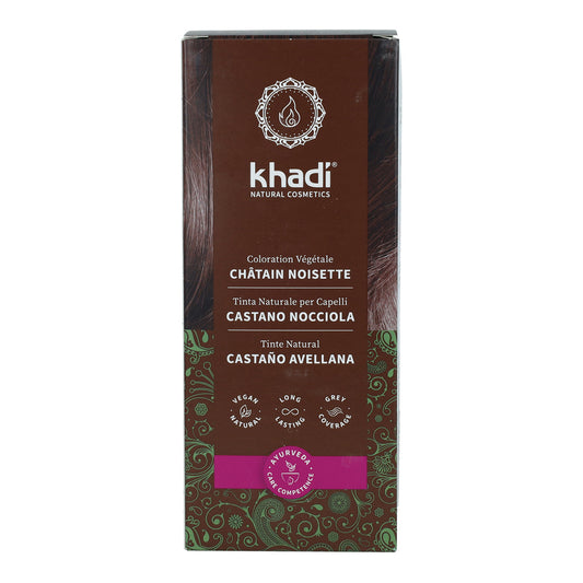 Tinte natural castaño avellana Khadi 100 g