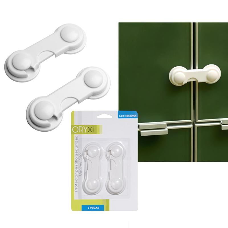 Protector Oryx Pestillo Seguridad. (blister 2 Piezas)