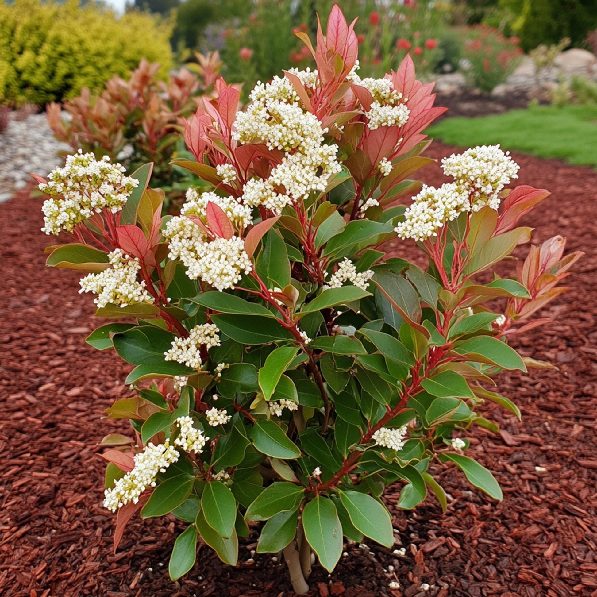 Fotinia - 2 Pzs - Photinia Fraseri 'red Robin' - Altura 30-40cm - ⌀17cm