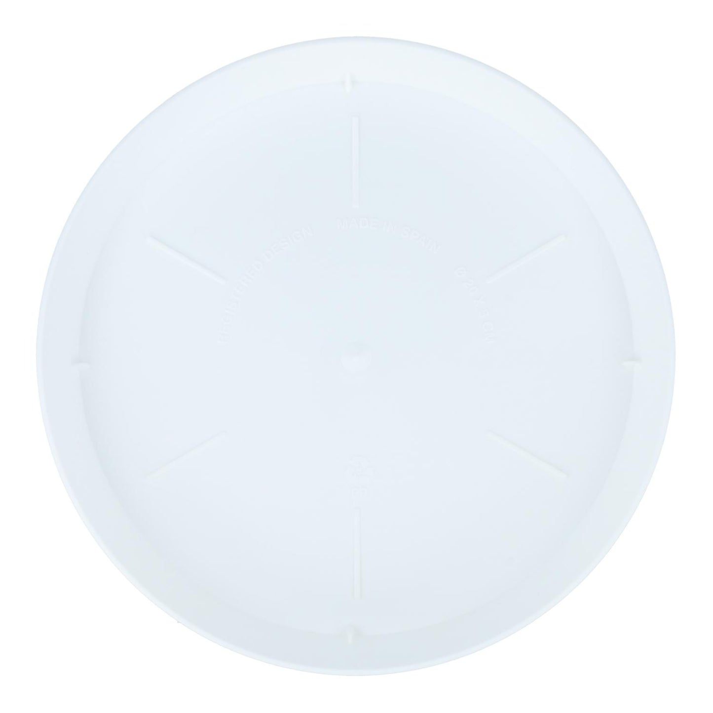 Plato maceta Tes color blanco D 20 x 3