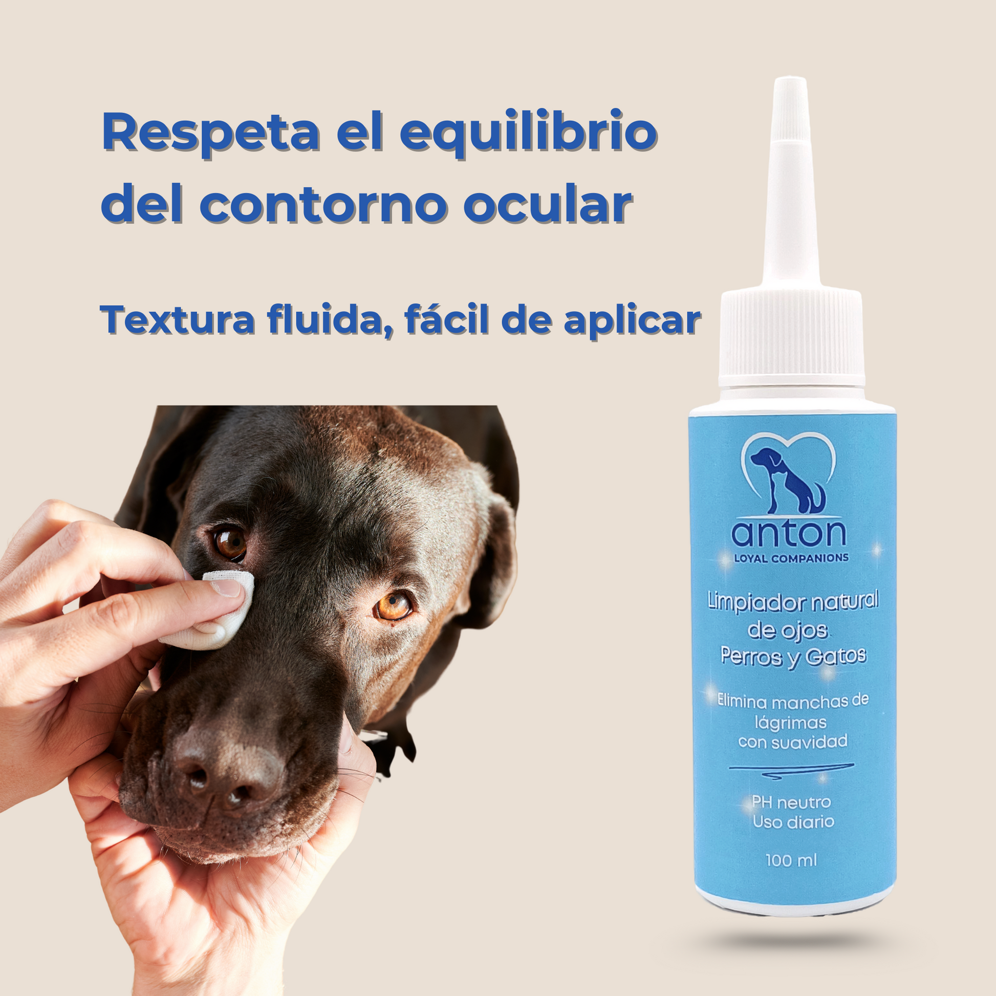 Limpiador de Ojos Natural para Perros y Gatos – 100 ml